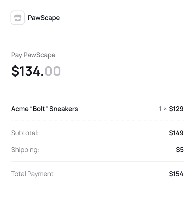 Genpaid App Checkout form screenshot