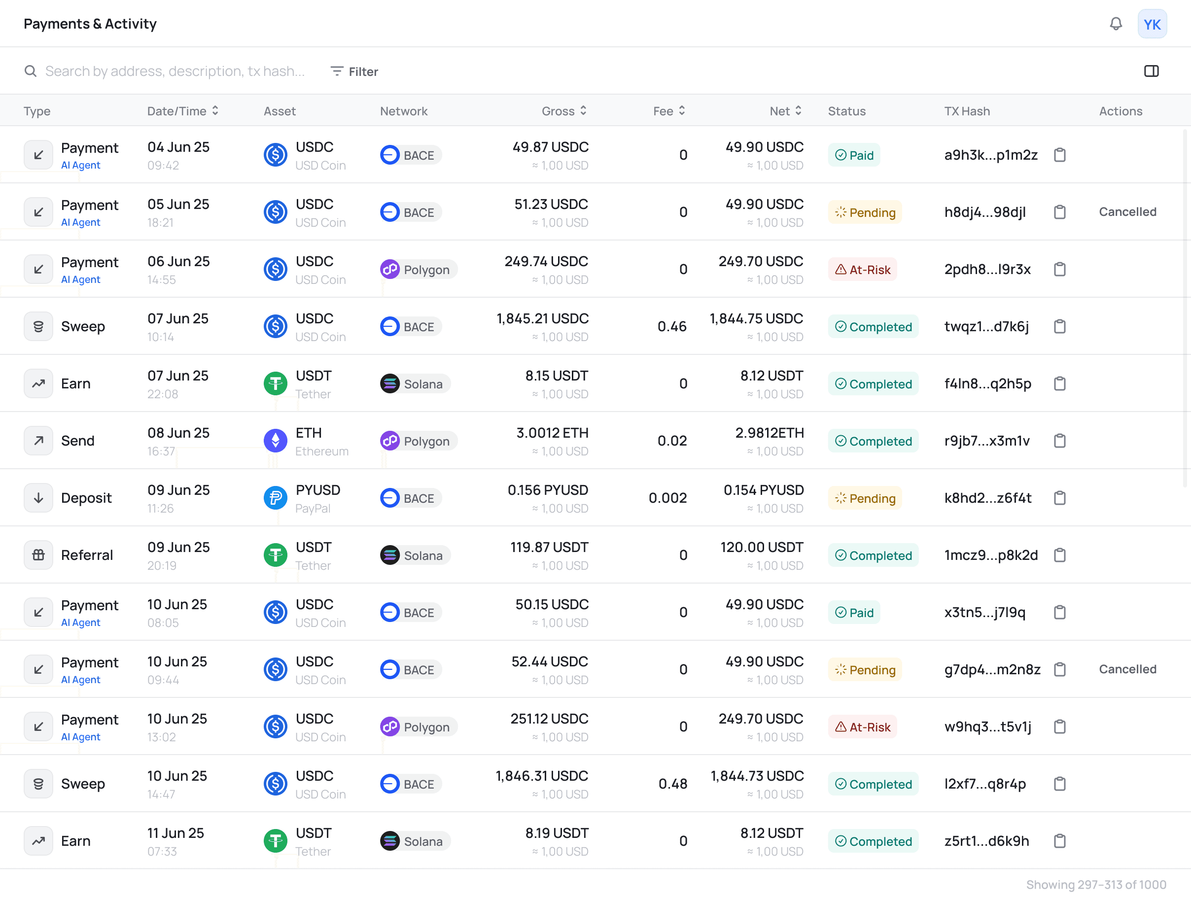 Genpaid Payments and Activity screenshot